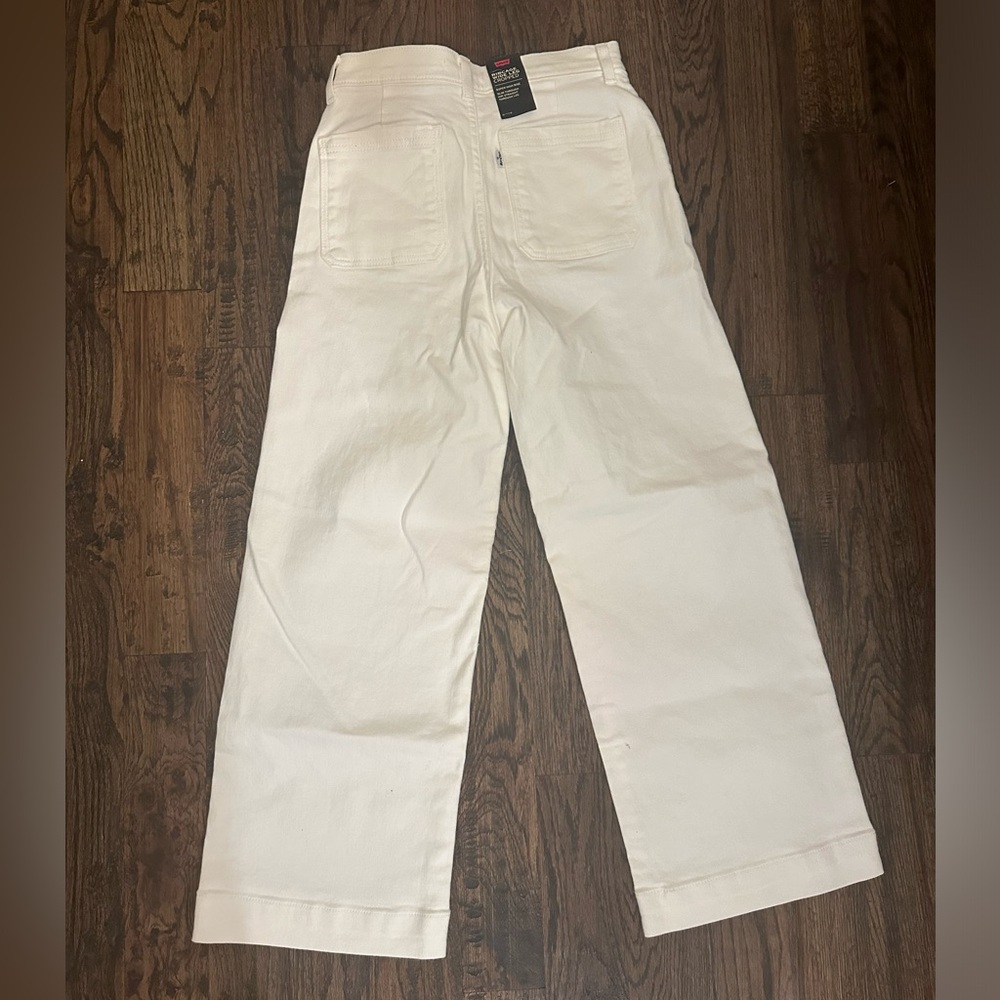levi’s ribcage wide leg cropped jeans - Picture 2 of 2